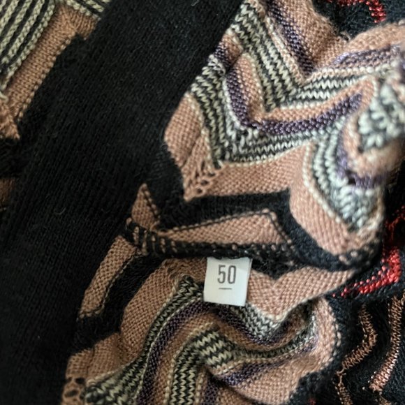 M Missoni Multicolor Chevron Zigzag Pattern Long Cardigan Sweater - Picture 8 of 8